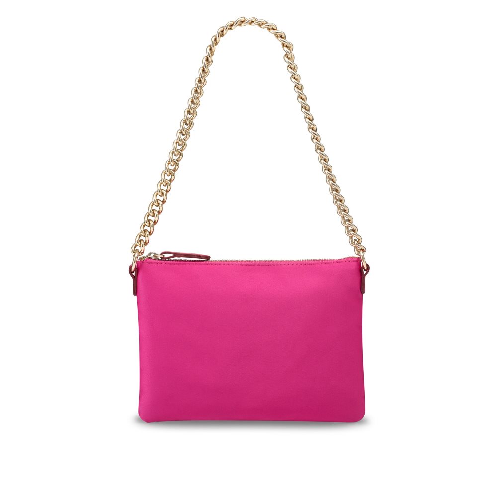 Dámské Kabelky Přes Rameno Russell & Bromley On Point Chain Zip Pouch Růžové | CZ-27950K