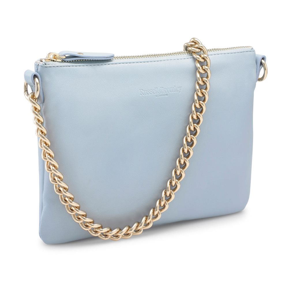 Dámské Kabelky Přes Rameno Russell & Bromley On Point Chain Zip Pouch Světle Blankyt | CZ-37018Q