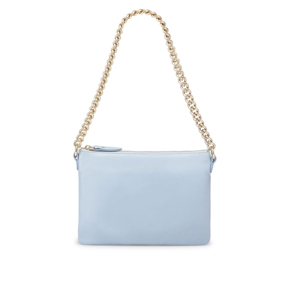 Dámské Kabelky Přes Rameno Russell & Bromley On Point Chain Zip Pouch Světle Blankyt | CZ-37018Q