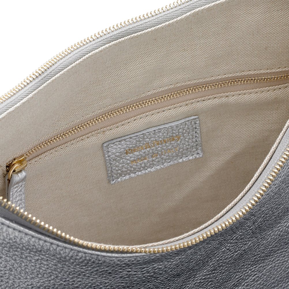 Dámské Kabelky Přes Rameno Russell & Bromley Indie Fringed Stříbrné | CZ-61574I