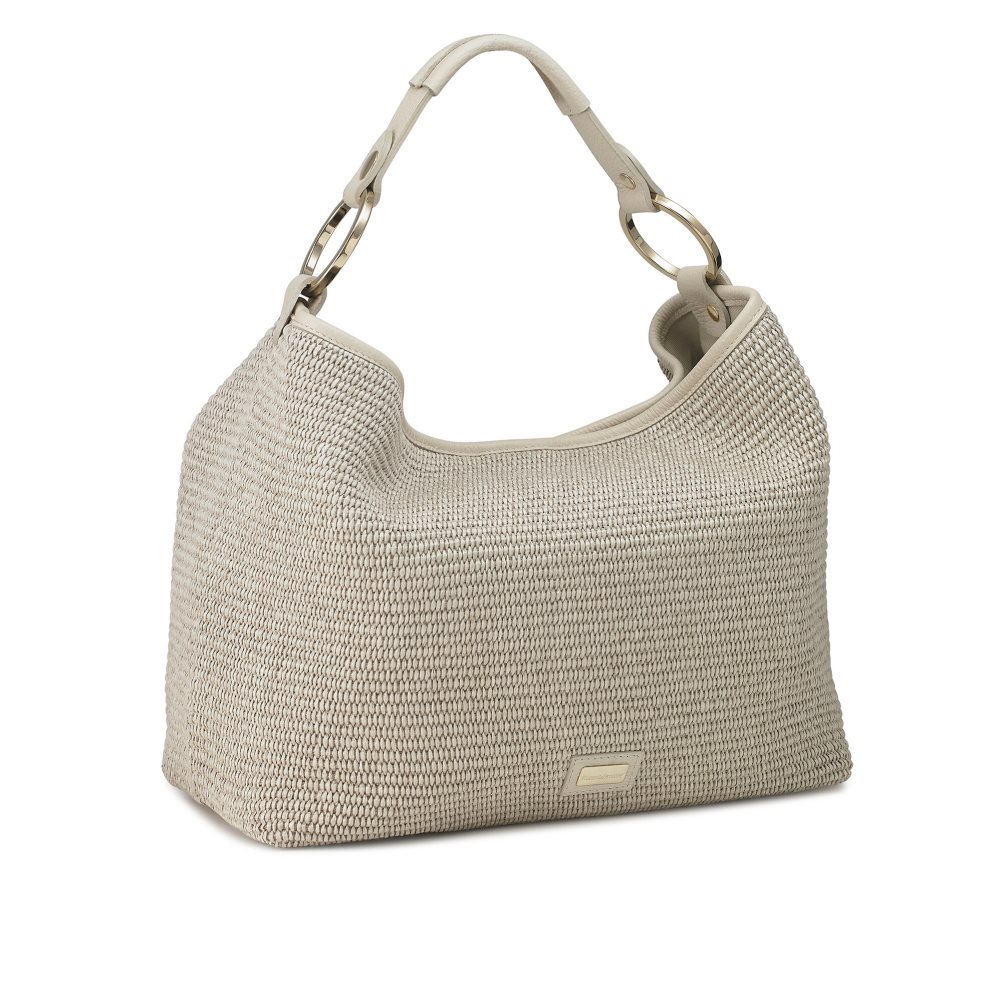 Dámské Kabelky Přes Rameno Russell & Bromley Ruffles Raffia Šedé | CZ-65943Q