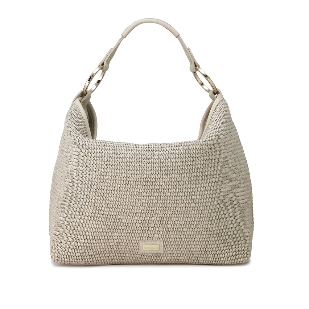 Dámské Kabelky Přes Rameno Russell & Bromley Ruffles Raffia Šedé | CZ-65943Q