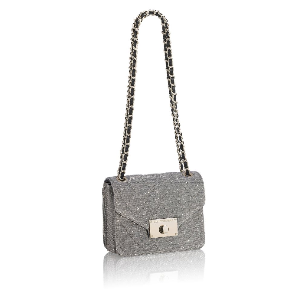 Dámské Kabelky Přes Rameno Russell & Bromley Quiltpurse Boxy Chain Šedé | CZ-82316K