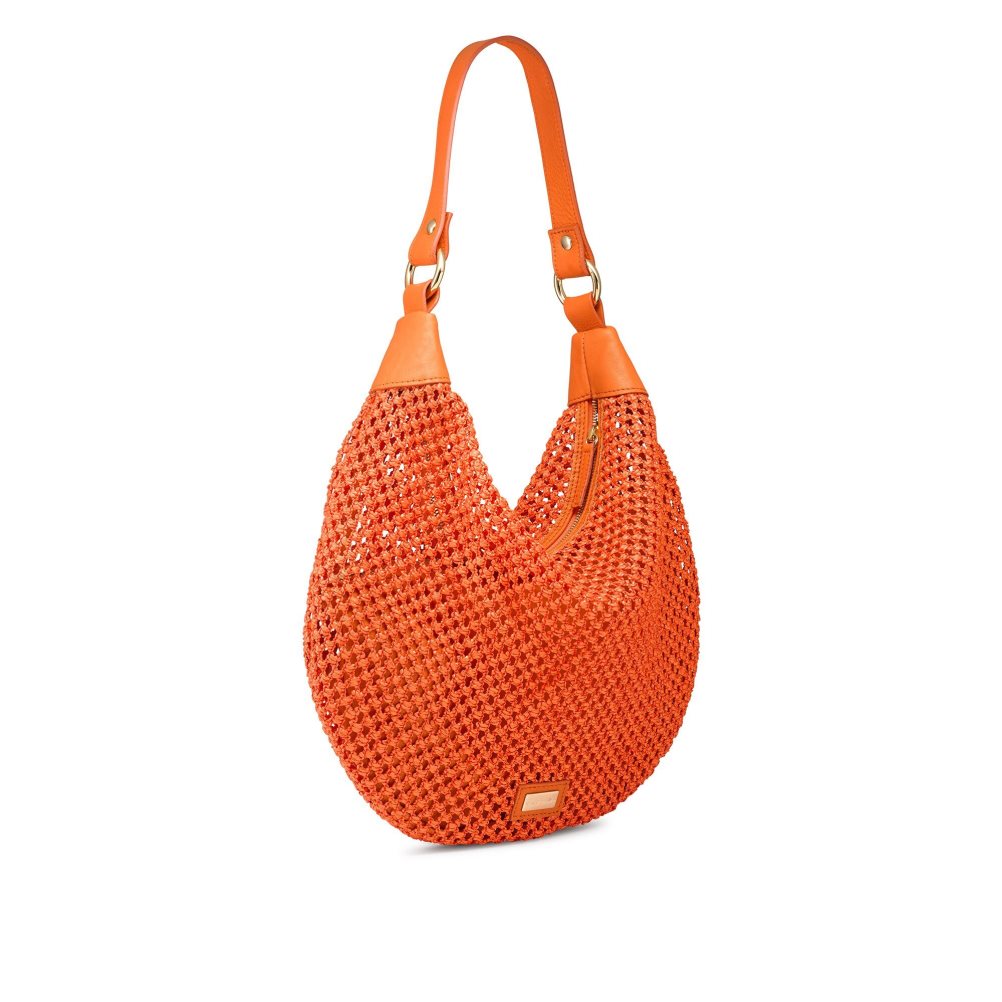 Dámské Kabelky Přes Rameno Russell & Bromley Tutti Fruiti Crochet Oranžové | CZ-84620Y