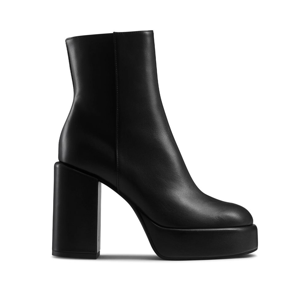 Dámské Kotníkové Boty Russell & Bromley Webster Round Špicí Černé | CZ-02618F