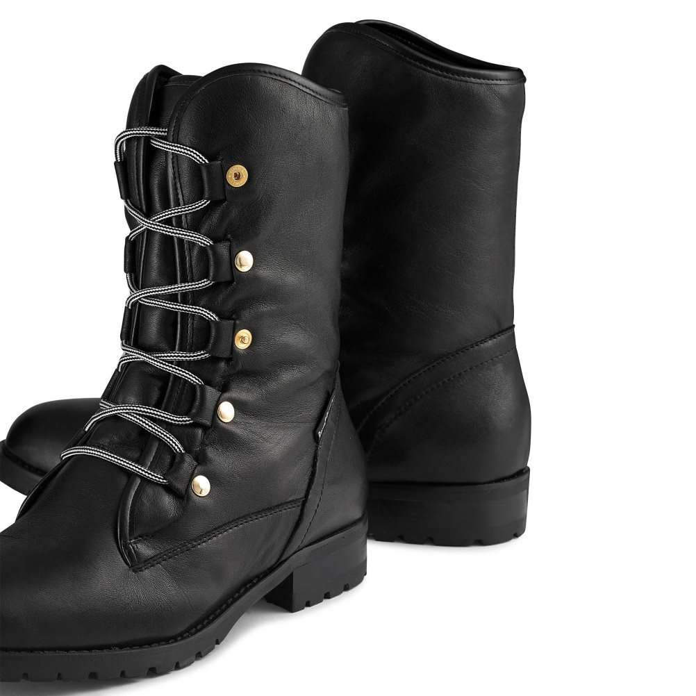 Dámské Kotníkové Boty Russell & Bromley Cuddly Faux-wool Hiker Černé | CZ-06859S