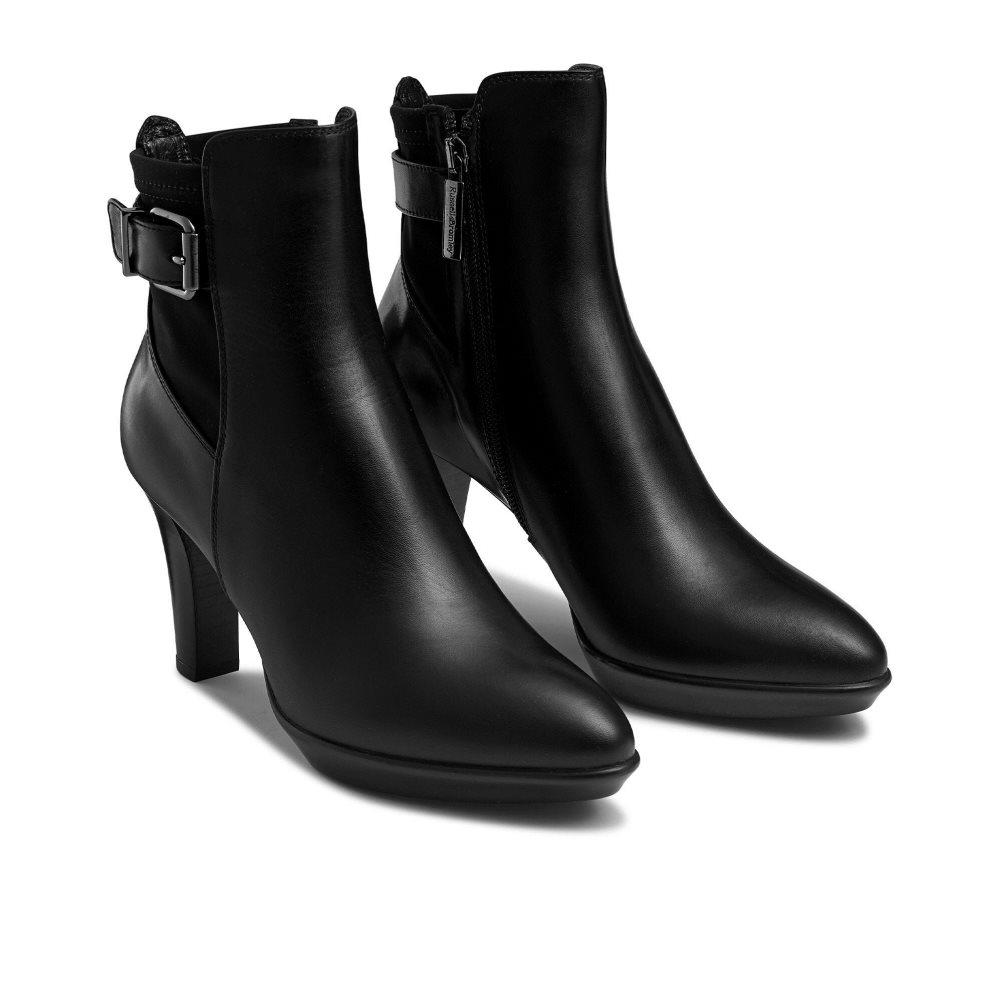 Dámské Kotníkové Boty Russell & Bromley Raindrop Platformy Černé | CZ-21659J