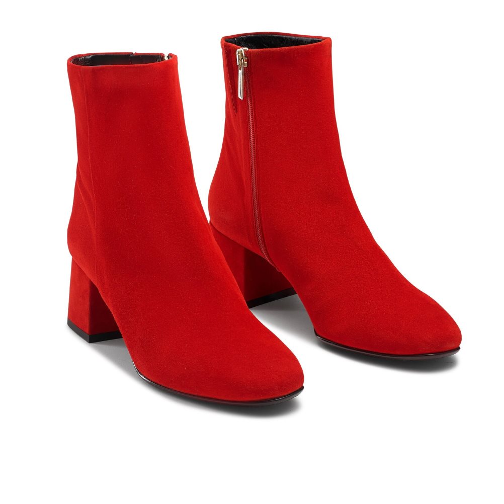 Dámské Kotníkové Boty Russell & Bromley Infinity Červené | CZ-24698T