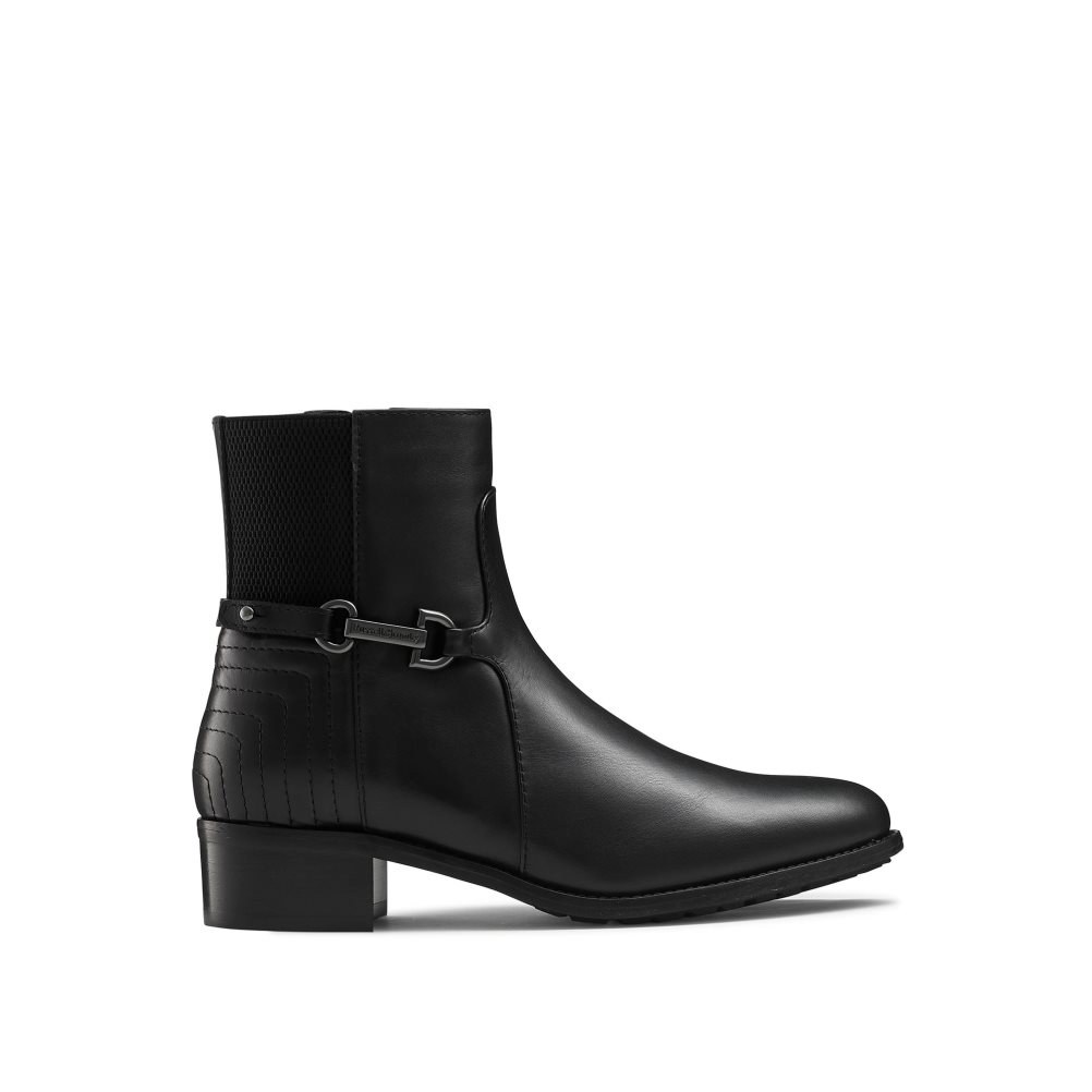 Dámské Kotníkové Boty Russell & Bromley Rein Fall Elastic Back Černé | CZ-30675C