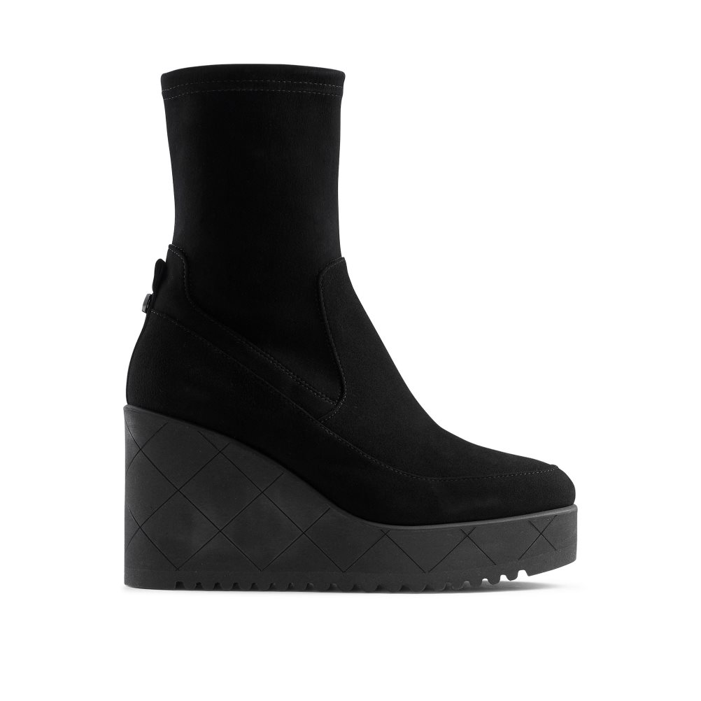 Dámské Kotníkové Boty Russell & Bromley Everest Dryleks Semišové Černé | CZ-35194N