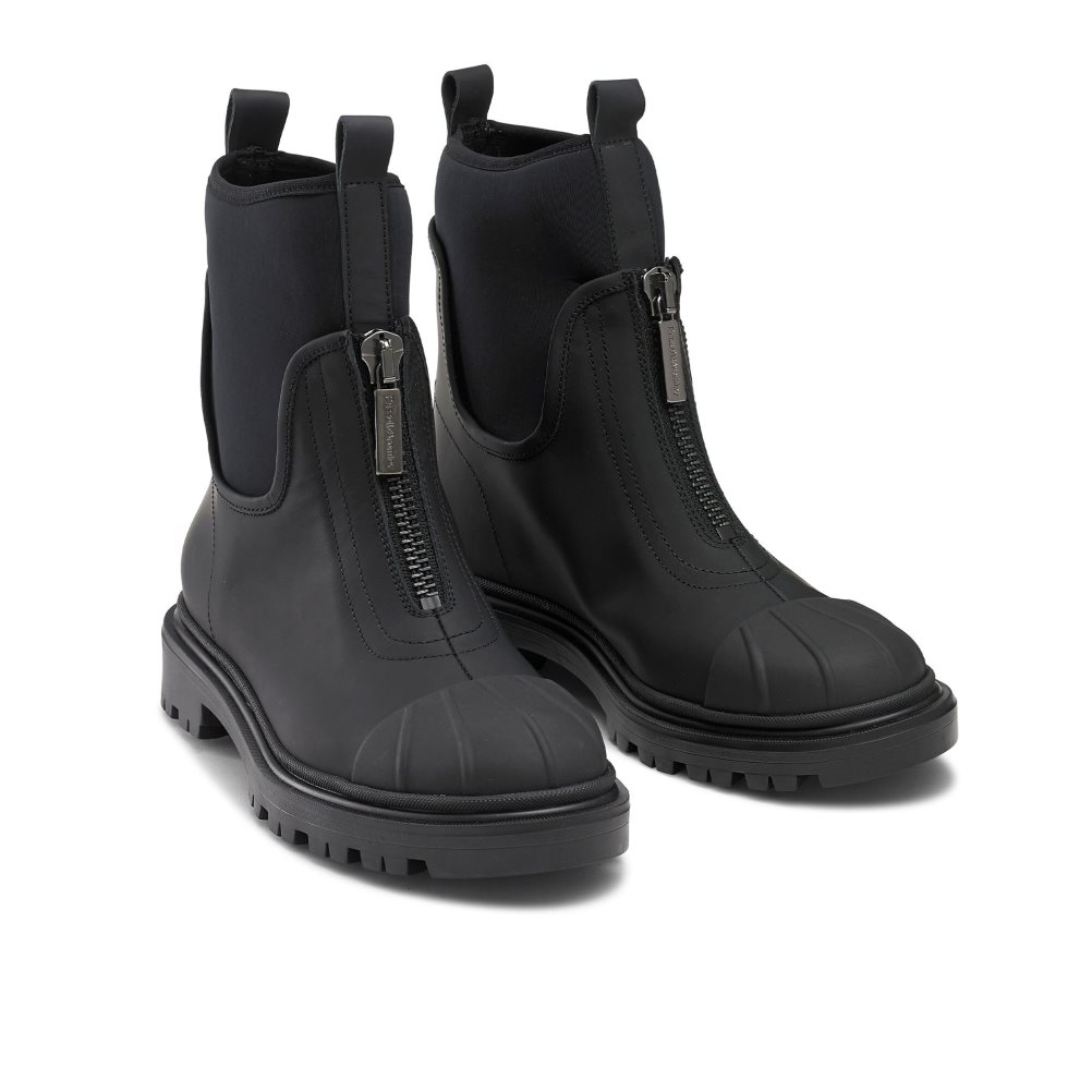 Dámské Kotníkové Boty Russell & Bromley Rambler Dryleks Zip Front Stomper Černé | CZ-39257H