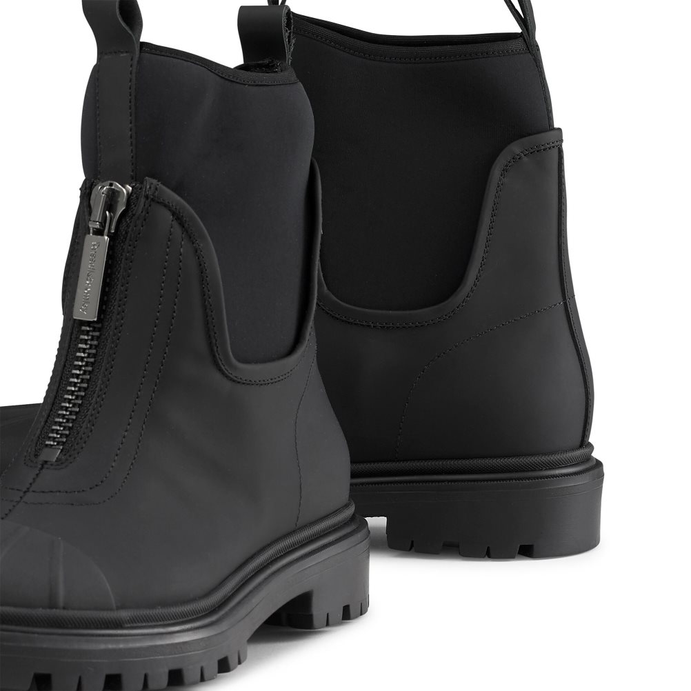 Dámské Kotníkové Boty Russell & Bromley Rambler Dryleks Zip Front Stomper Černé | CZ-39257H