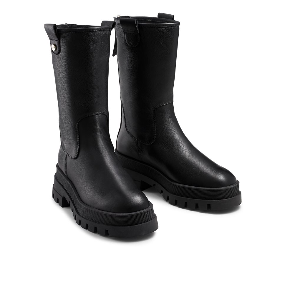 Dámské Kotníkové Boty Russell & Bromley Pracovní It Zip Back Worker Černé | CZ-50279O