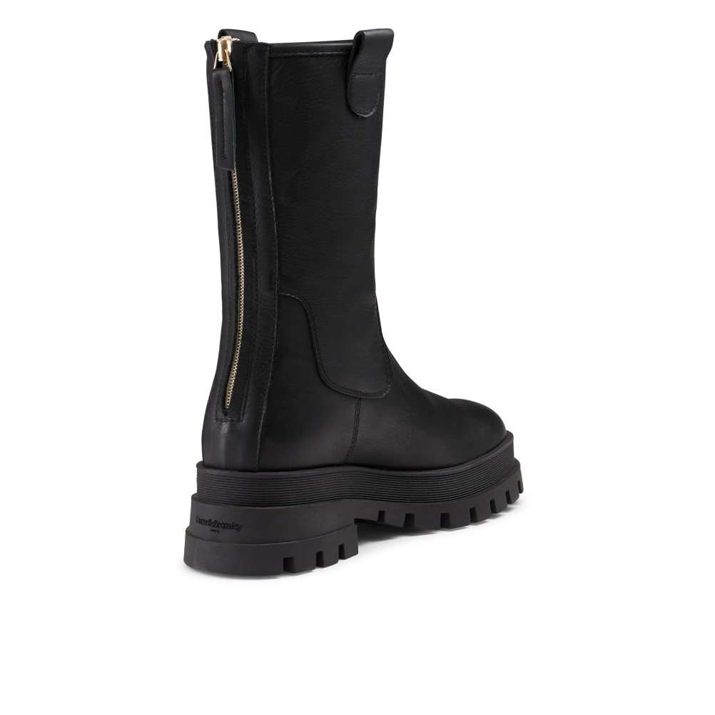 Dámské Kotníkové Boty Russell & Bromley Pracovní It Zip Back Worker Černé | CZ-50279O