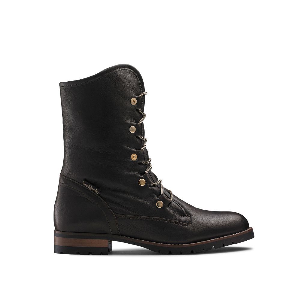 Dámské Kotníkové Boty Russell & Bromley Cuddly Faux-wool Hiker Tmavě Hnědé | CZ-72958B