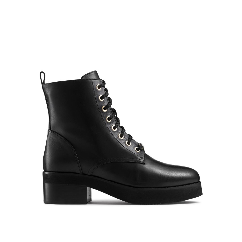 Dámské Kotníkové Boty Russell & Bromley Atom Krajkové-up Černé | CZ-78653D