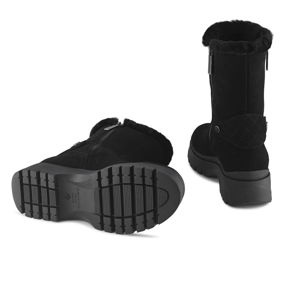Dámské Kotníkové Boty Russell & Bromley Arctic Shearling Podšité Stomper Černé | CZ-89723Z