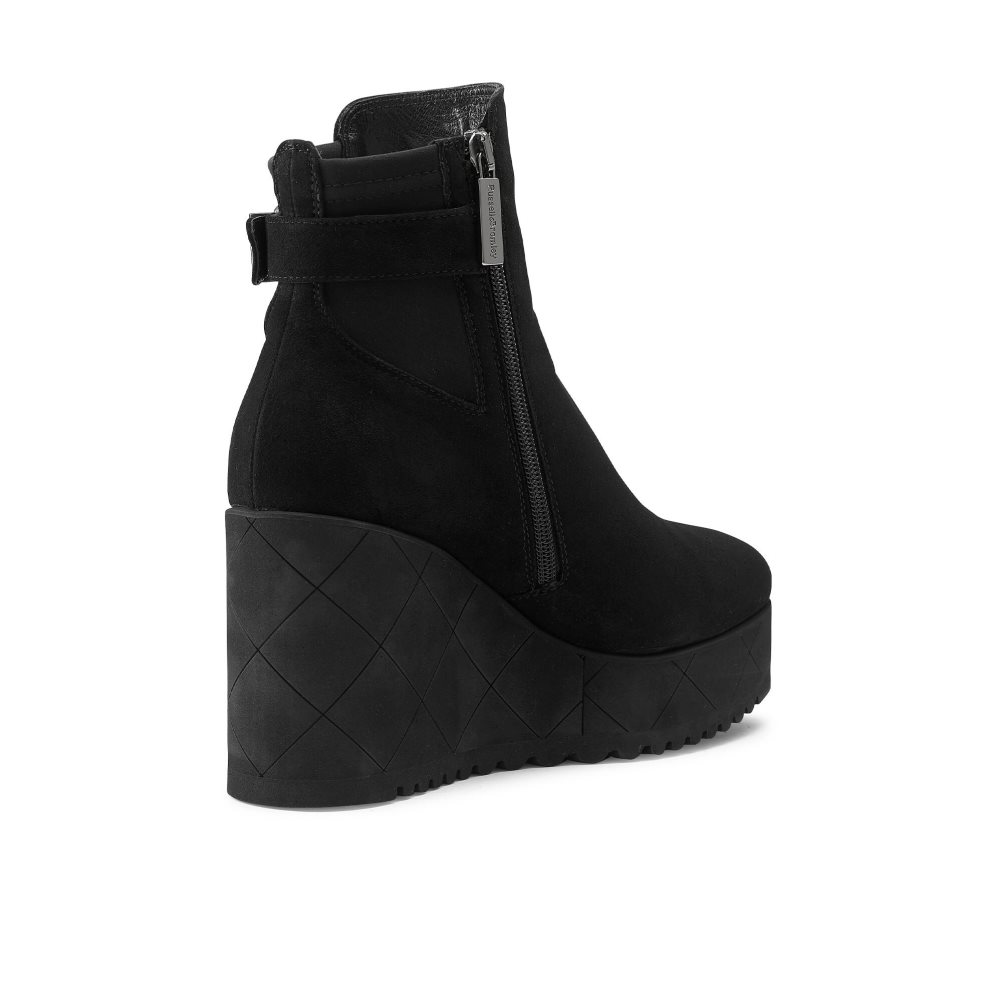 Dámské Kozačky Na Klínku Russell & Bromley Royalty Dryleks Ankle Černé | CZ-72891G