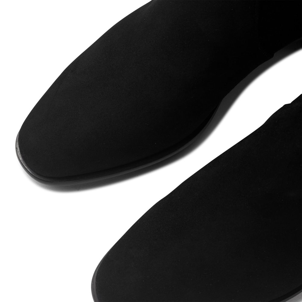 Dámské Kozačky Nad Kolena Russell & Bromley All Legs Semišové Černé | CZ-57639N