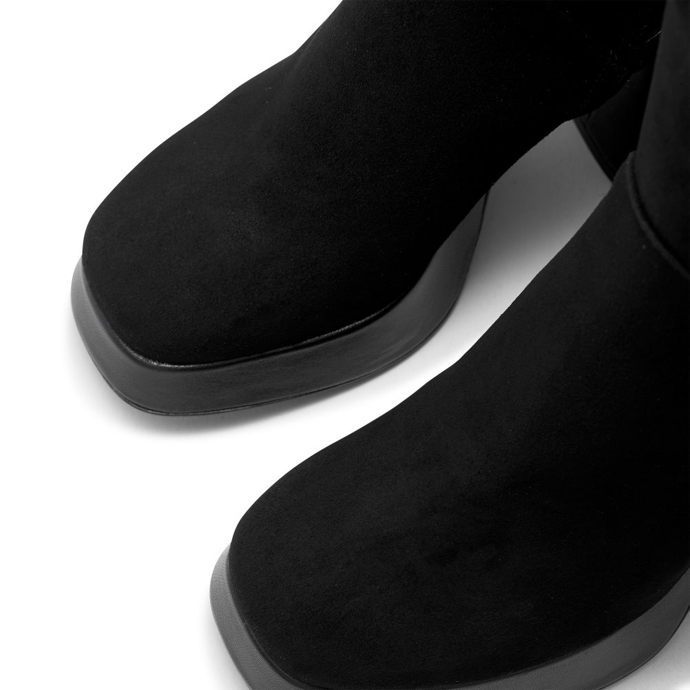 Dámské Kozačky Nad Kolena Russell & Bromley Cloud Nine Platformy Černé | CZ-64709N