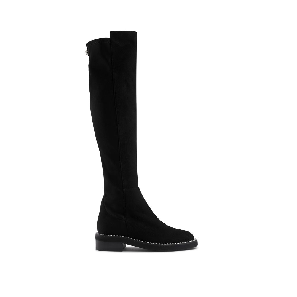 Dámské Kozačky Nad Kolena Russell & Bromley Lustrous Long Stretch Černé | CZ-82306K