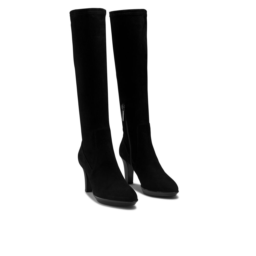 Dámské Kozačky Nad Kolena Russell & Bromley Windfall Černé | CZ-97321B
