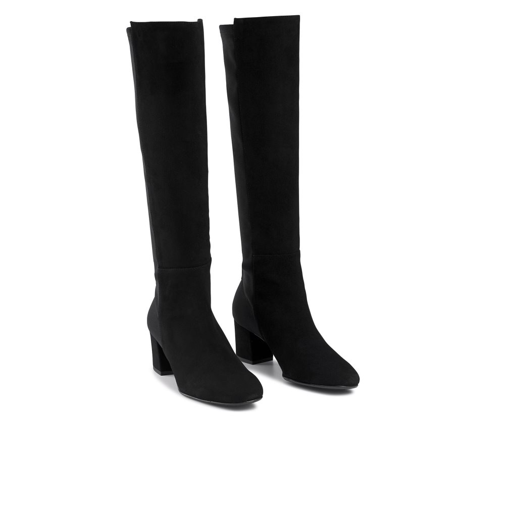 Dámské Kozačky Nad Kolena Russell & Bromley Trinni Long Stretch Černé | CZ-98647D