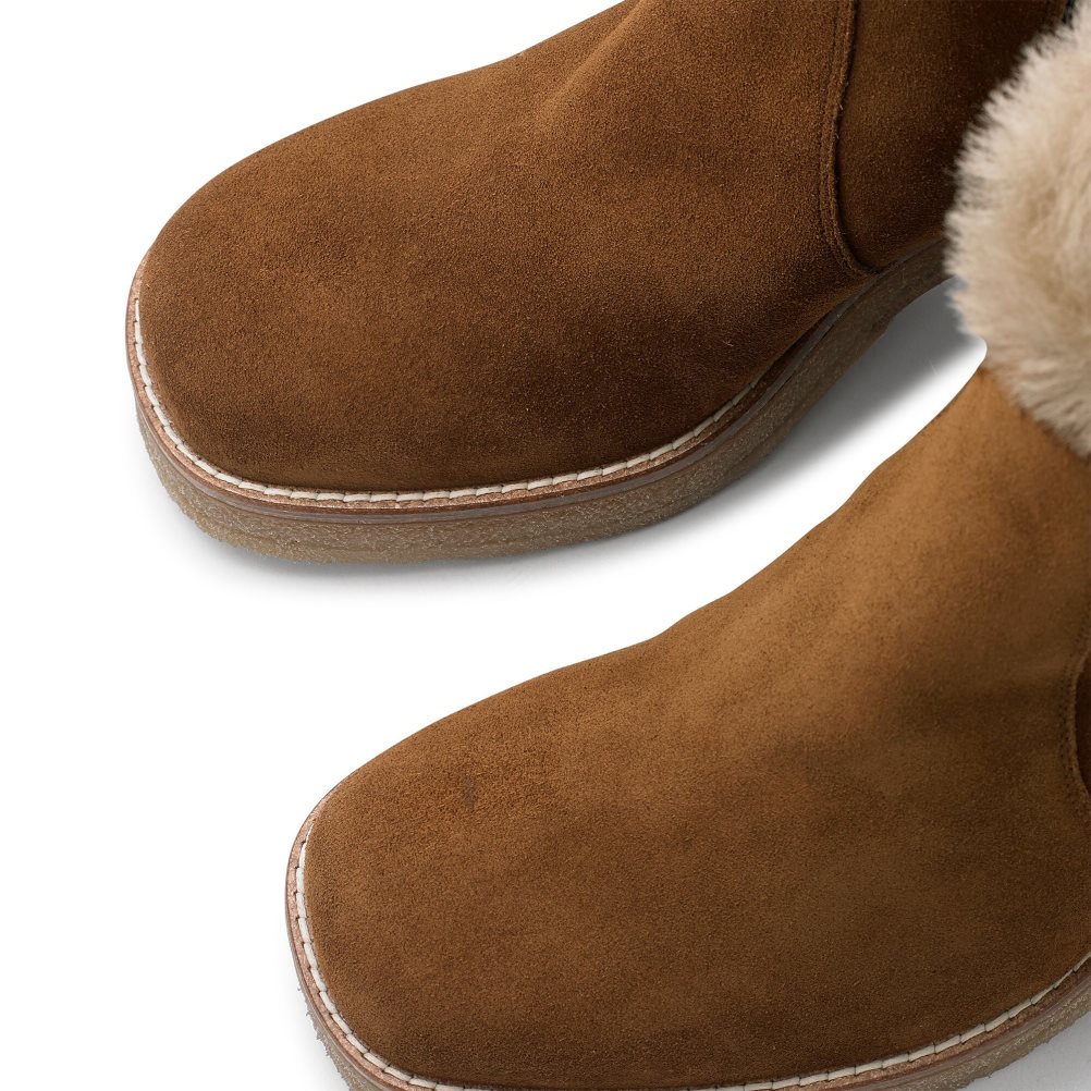 Dámské Kozačky na Podpatku Russell & Bromley Advent Block Hnědé | CZ-83169G