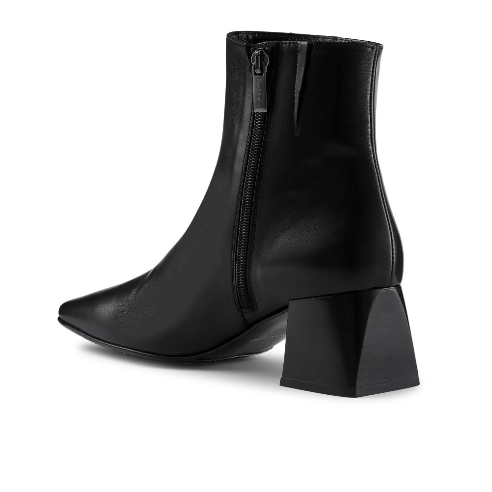 Dámské Kozačky na Podpatku Russell & Bromley Twofaced Block Černé | CZ-95763G