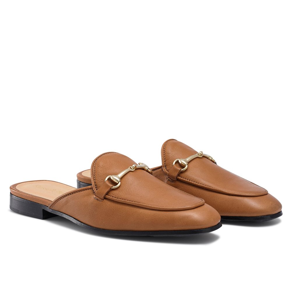 Dámské Loafers Russell & Bromley Backless Hnědé | CZ-78319E