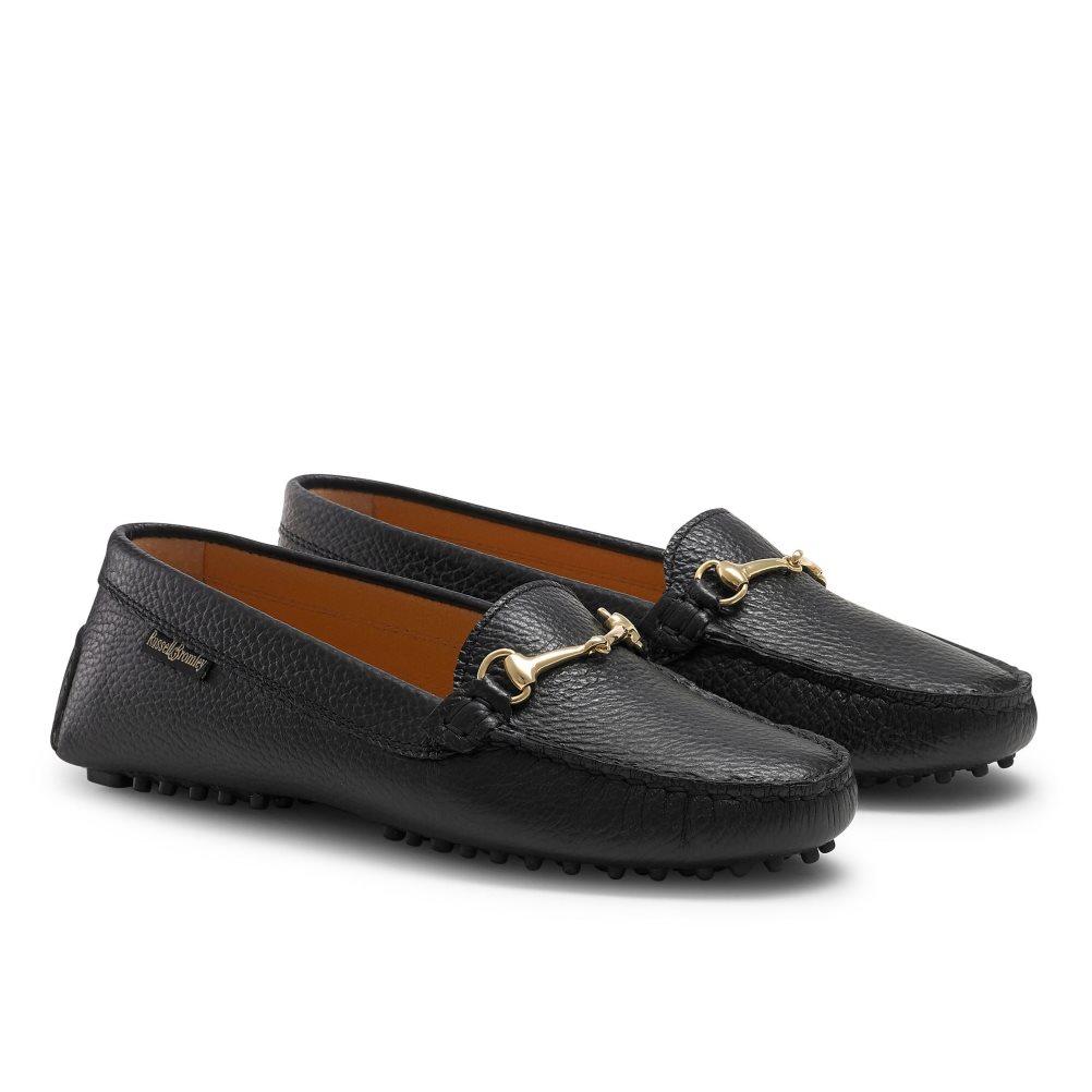 Dámské Loafers Russell & Bromley Piazza Snaffle Trim Driver Černé | CZ-20841K
