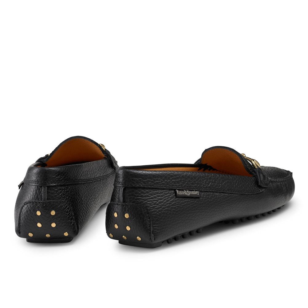 Dámské Loafers Russell & Bromley Piazza Snaffle Trim Driver Černé | CZ-20841K
