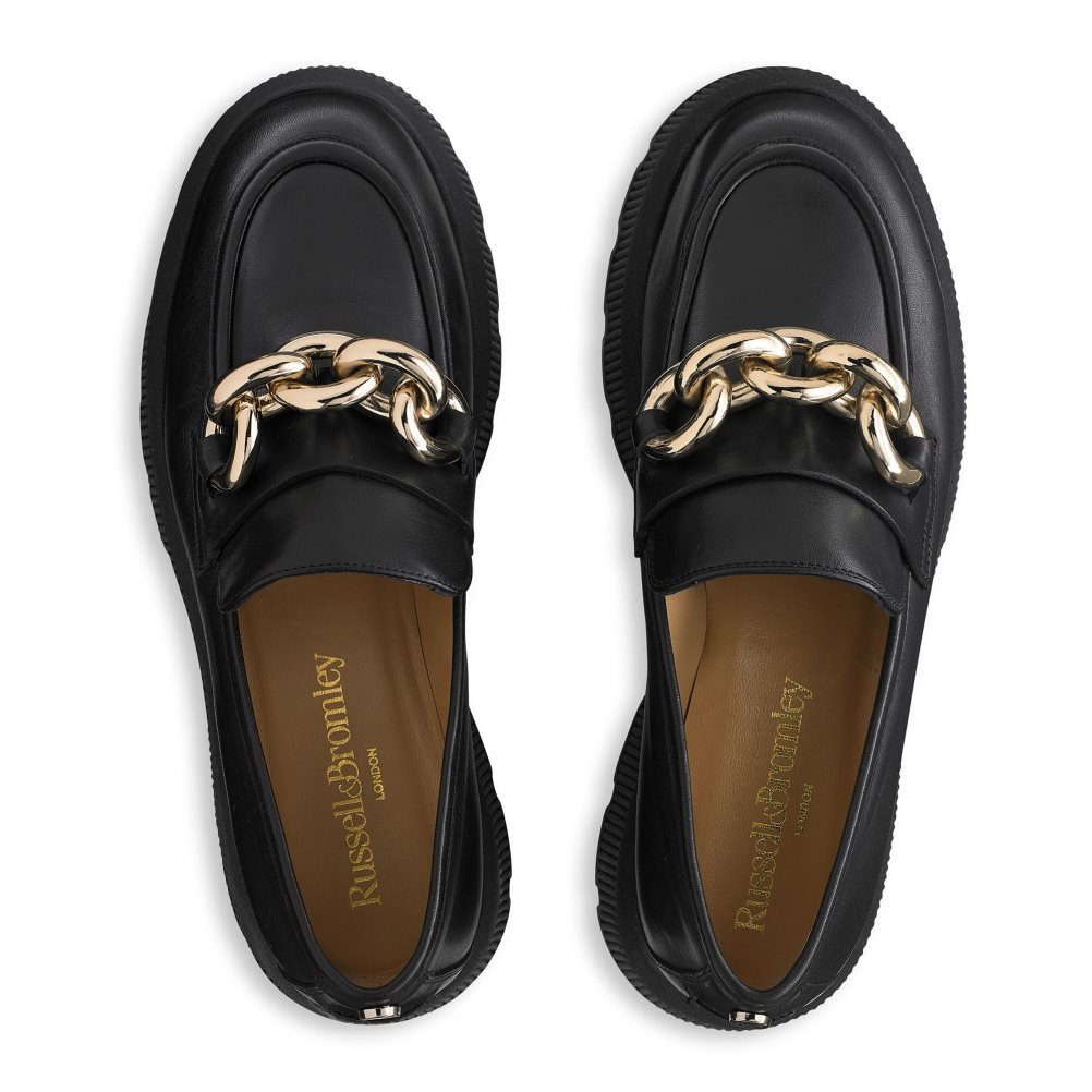 Dámské Loafers Russell & Bromley Ringo Heavy Ring Černé | CZ-38124R