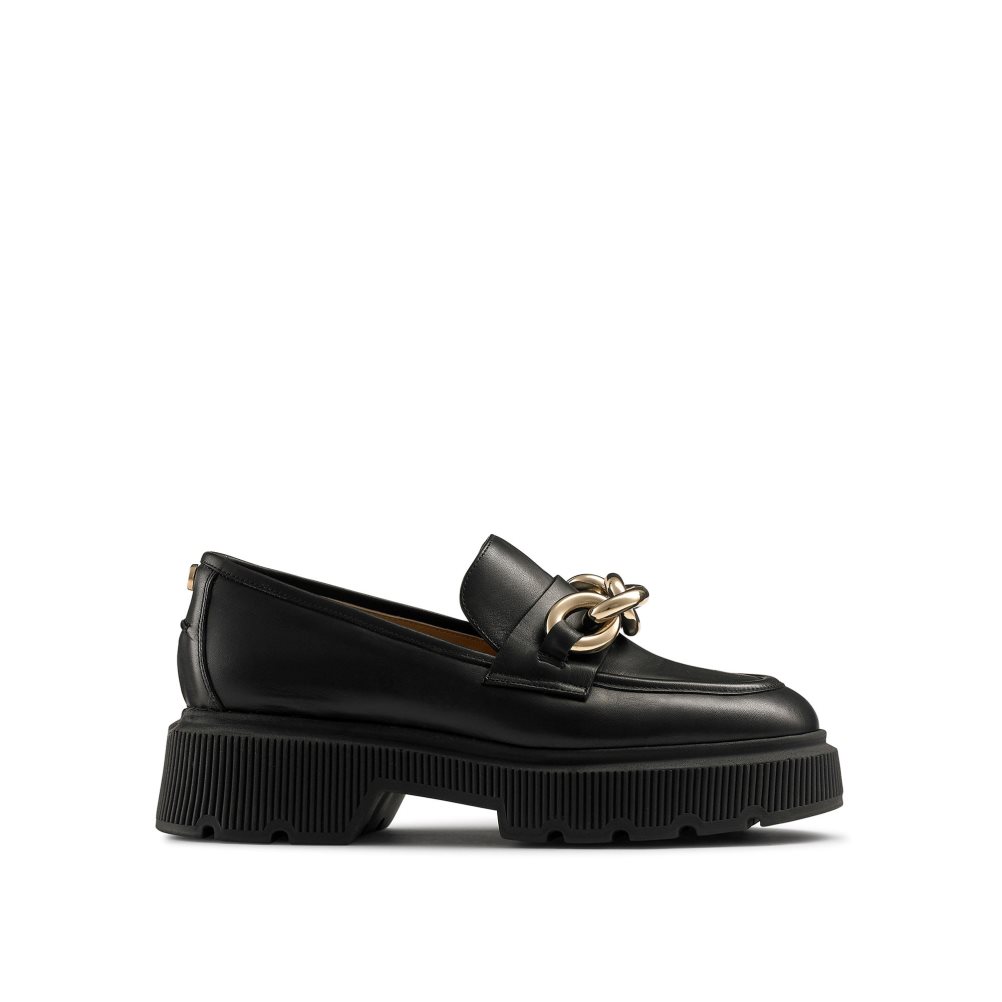 Dámské Loafers Russell & Bromley Ringo Heavy Ring Černé | CZ-38124R