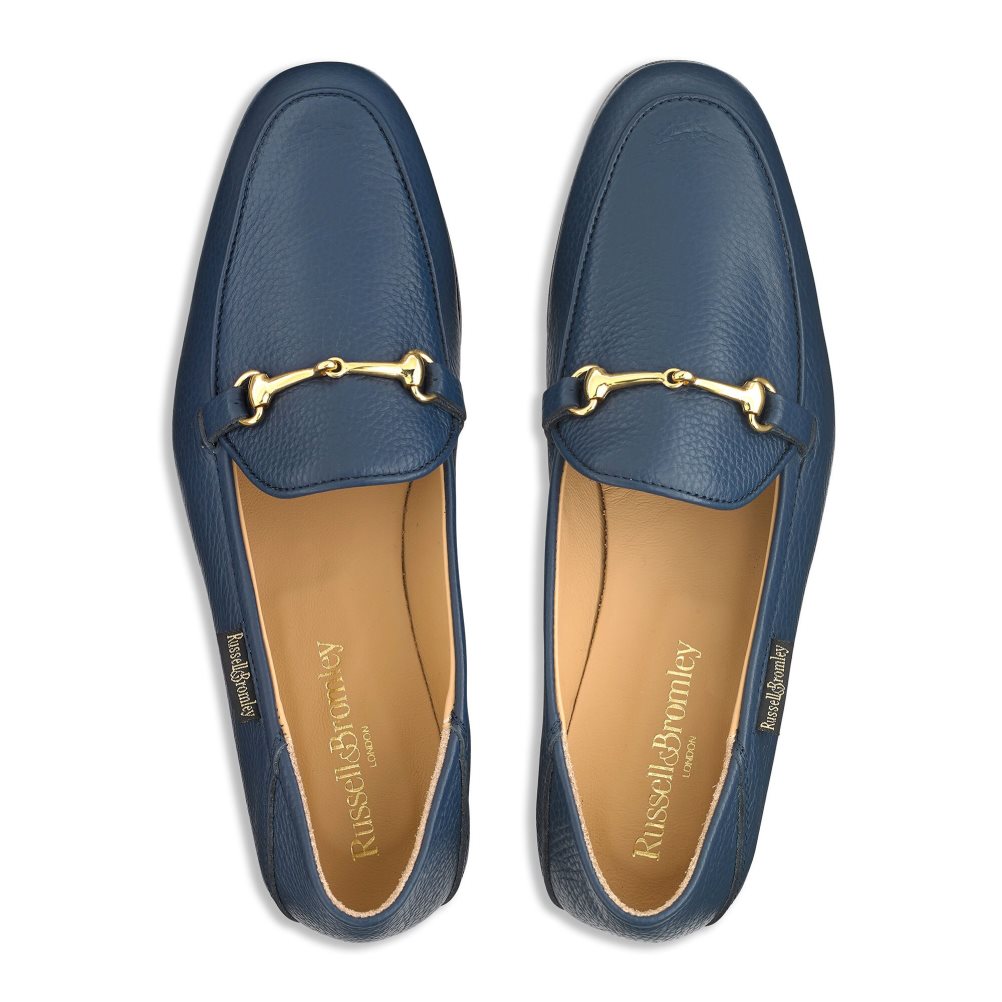 Dámské Loafers Russell & Bromley Snaffle Tmavě Blankyt | CZ-20918T