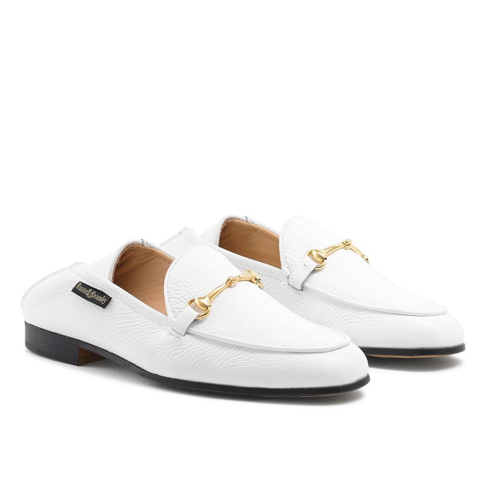 Dámské Loafers Russell & Bromley Snaffle Bílé | CZ-49231M