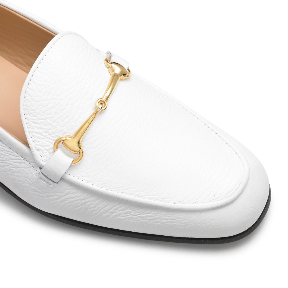 Dámské Loafers Russell & Bromley Snaffle Bílé | CZ-49231M
