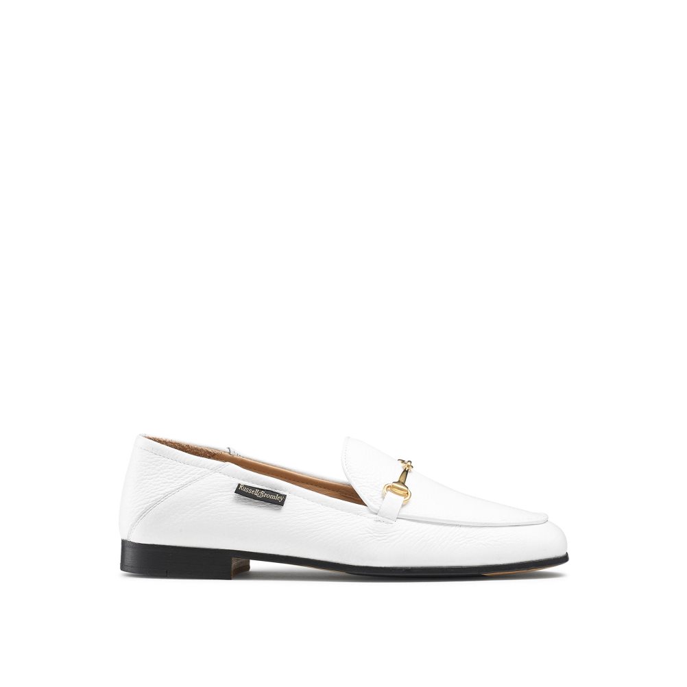 Dámské Loafers Russell & Bromley Snaffle Bílé | CZ-49231M