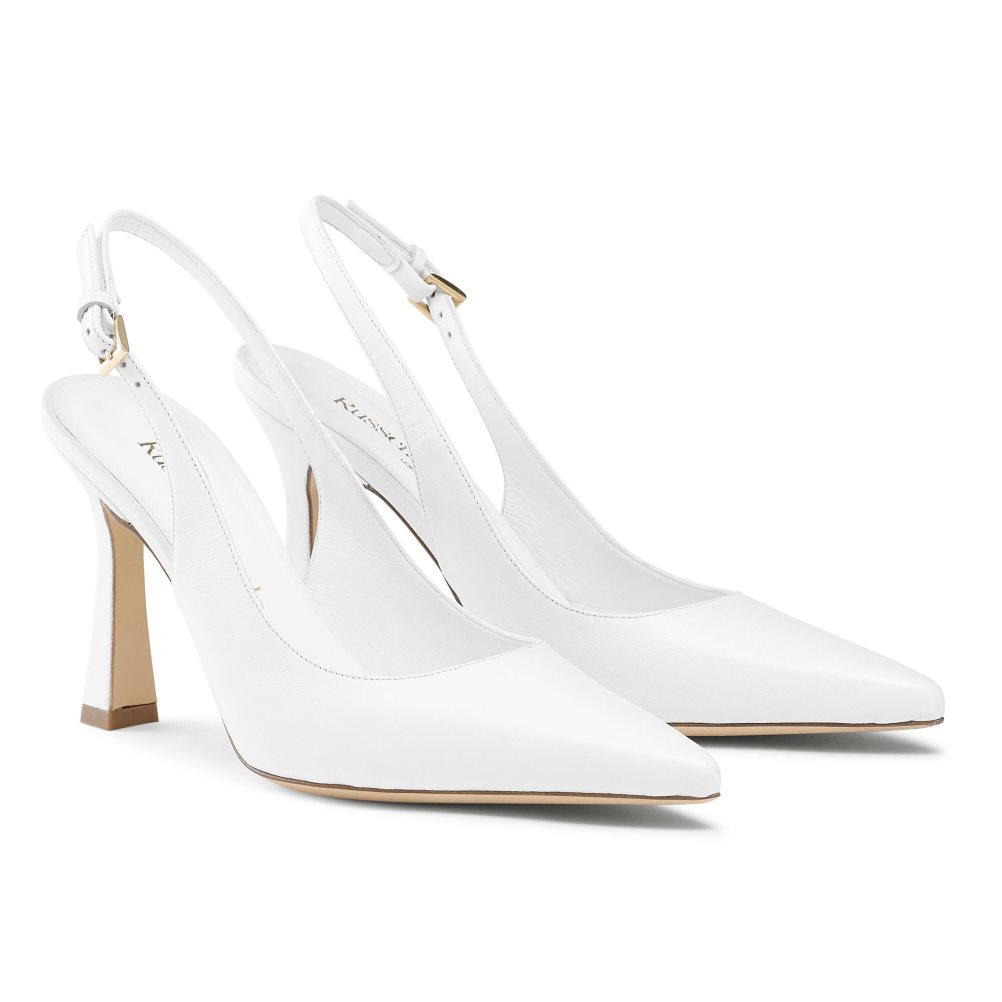 Dámské Lodičky Russell & Bromley Slingback Point Bílé | CZ-02495F