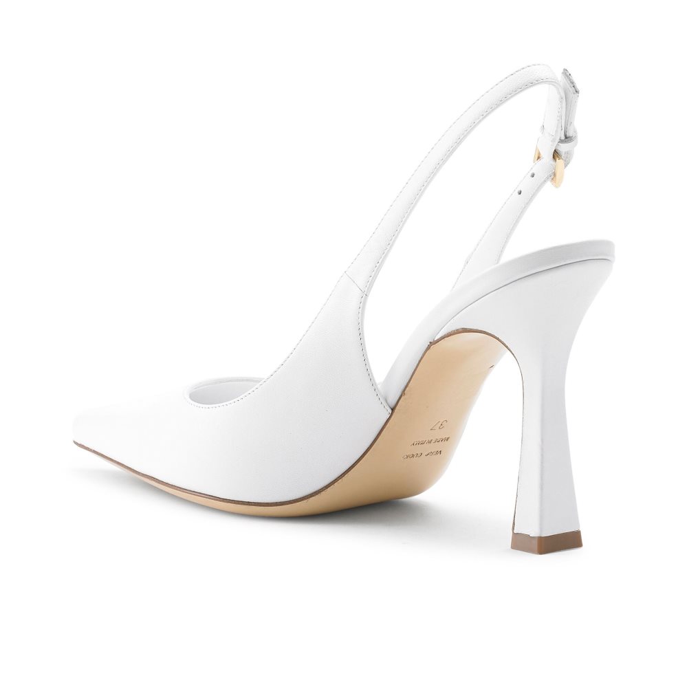 Dámské Lodičky Russell & Bromley Slingback Point Bílé | CZ-02495F