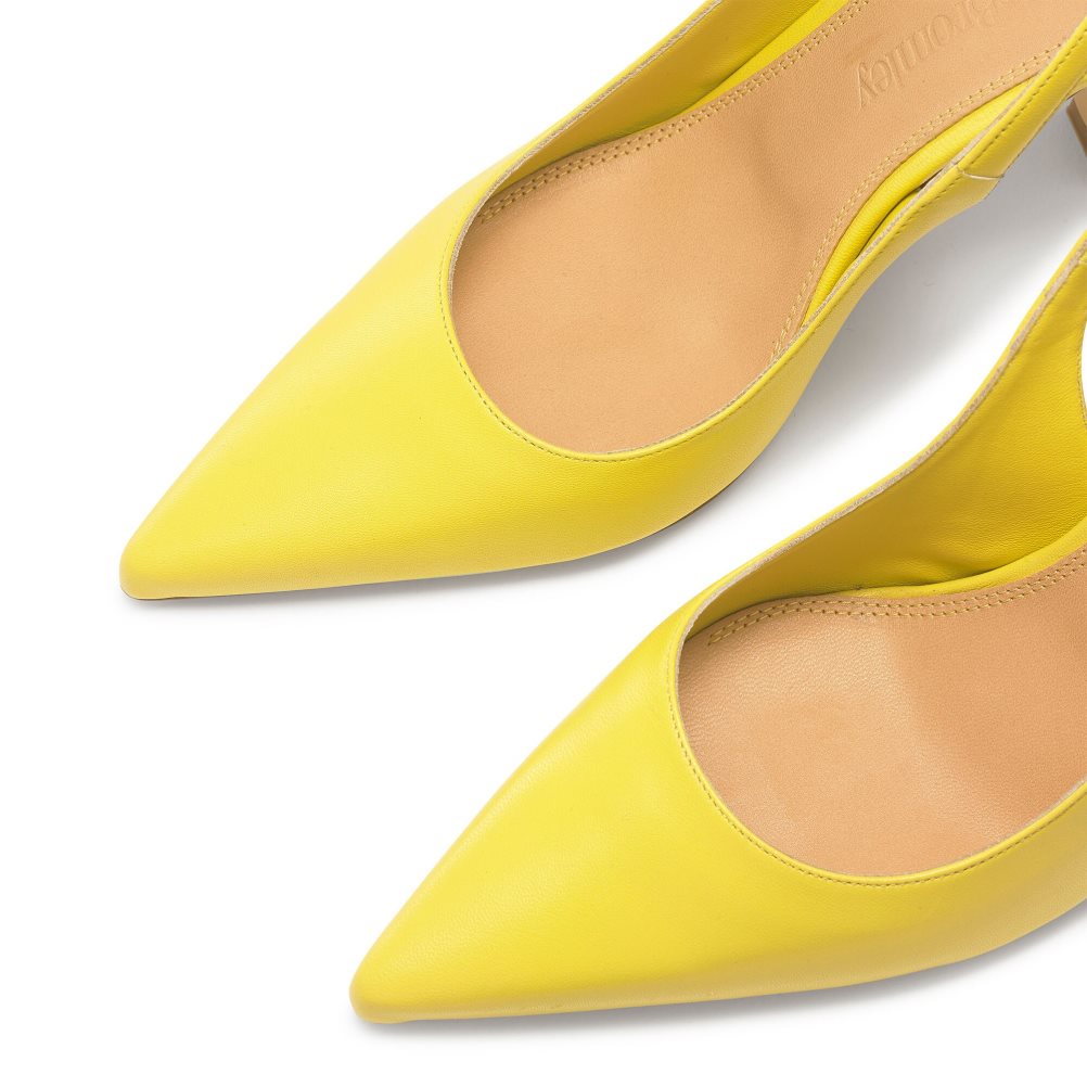 Dámské Lodičky Russell & Bromley Slingback Point Žluté | CZ-70682Z