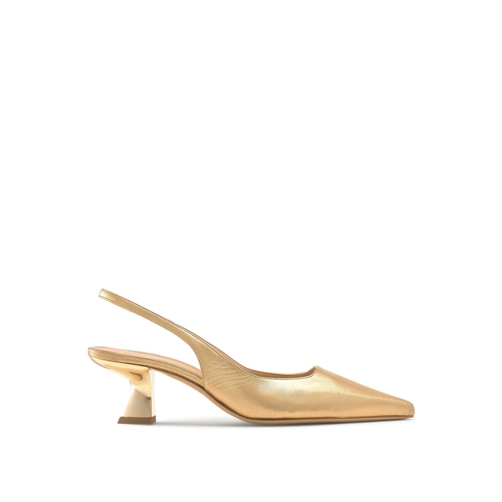 Dámské Lodičky Russell & Bromley Slingback Point Zlaté | CZ-96140D