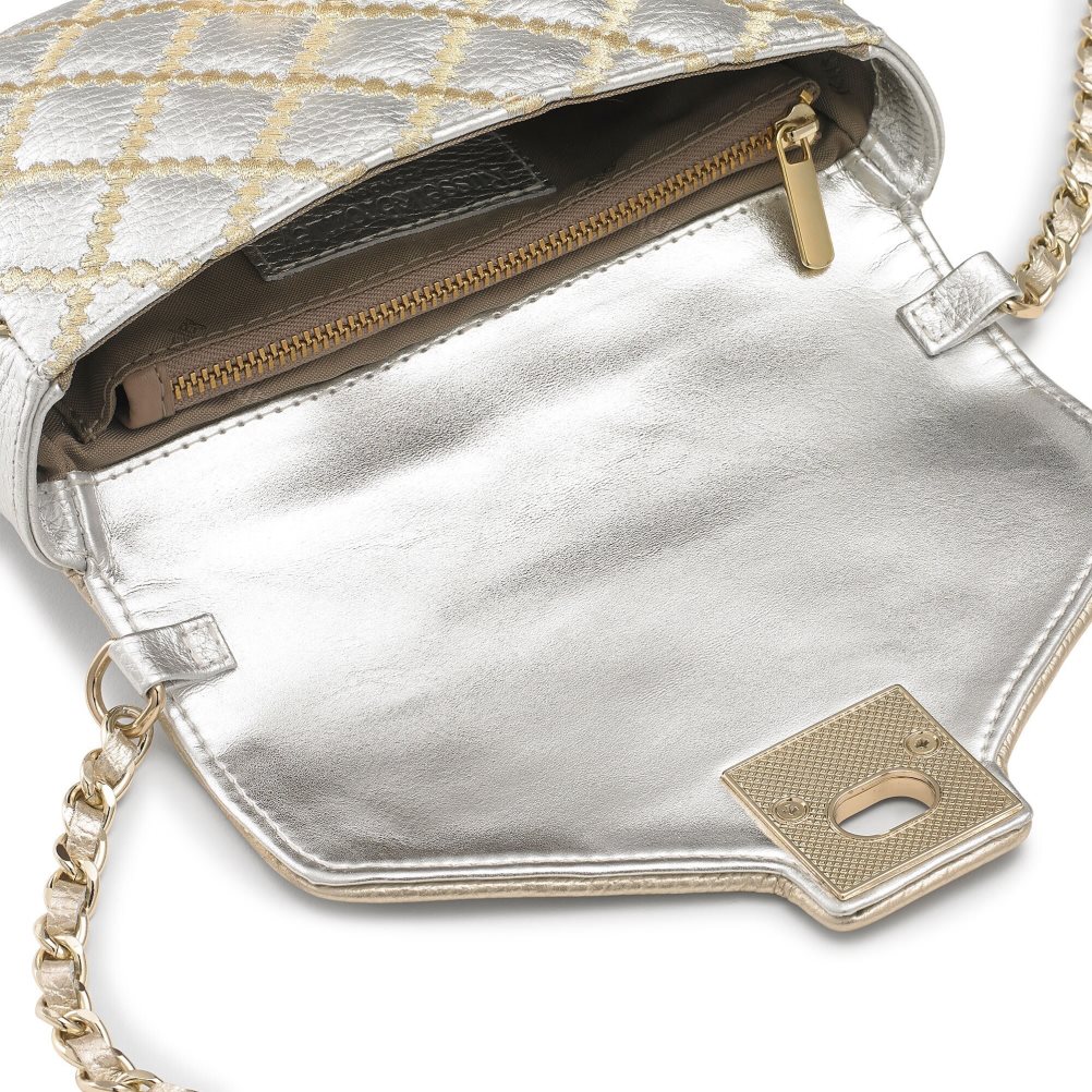 Dámské Mini Taška Russell & Bromley Boulevard2 Stříbrné | CZ-94678H