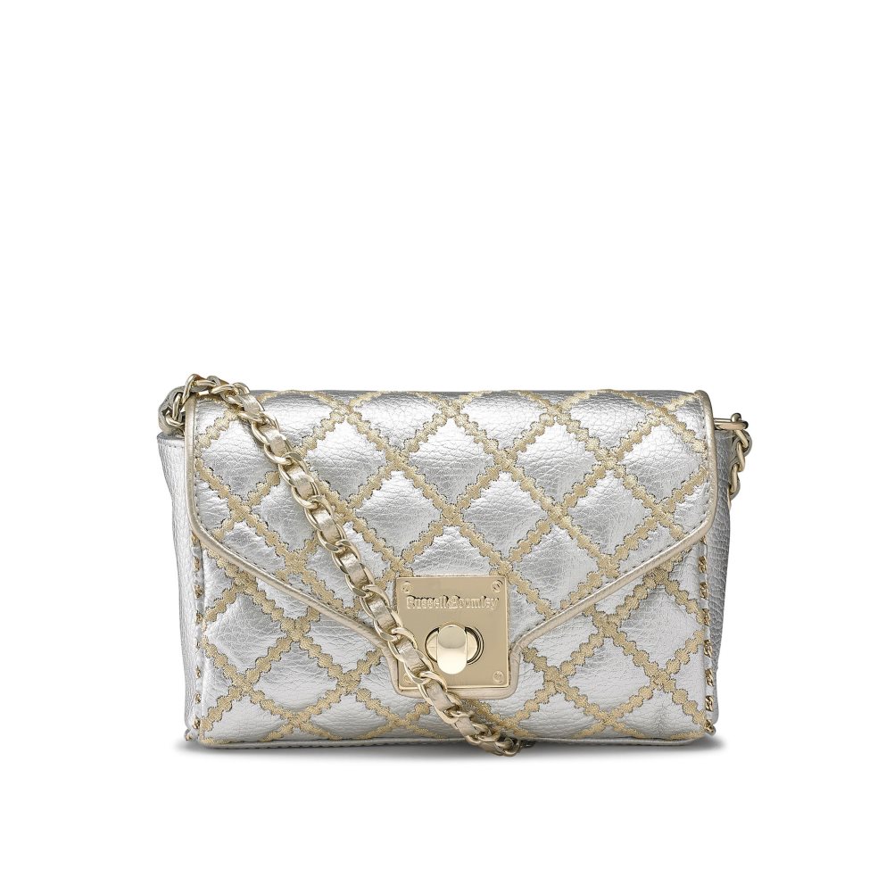 Dámské Mini Taška Russell & Bromley Boulevard2 Stříbrné | CZ-94678H