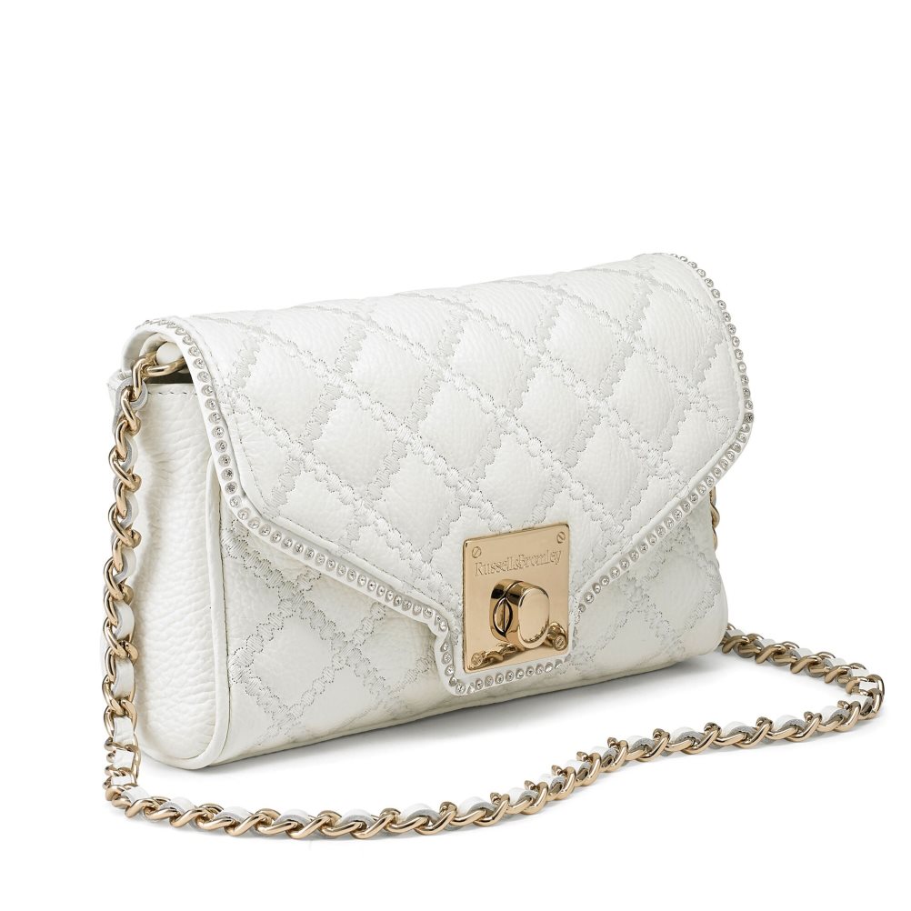 Dámské Mini Taška Russell & Bromley Promenade Chain Bílé | CZ-49307I