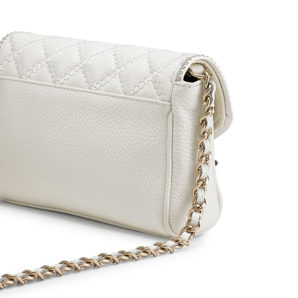 Dámské Mini Taška Russell & Bromley Promenade Chain Bílé | CZ-49307I