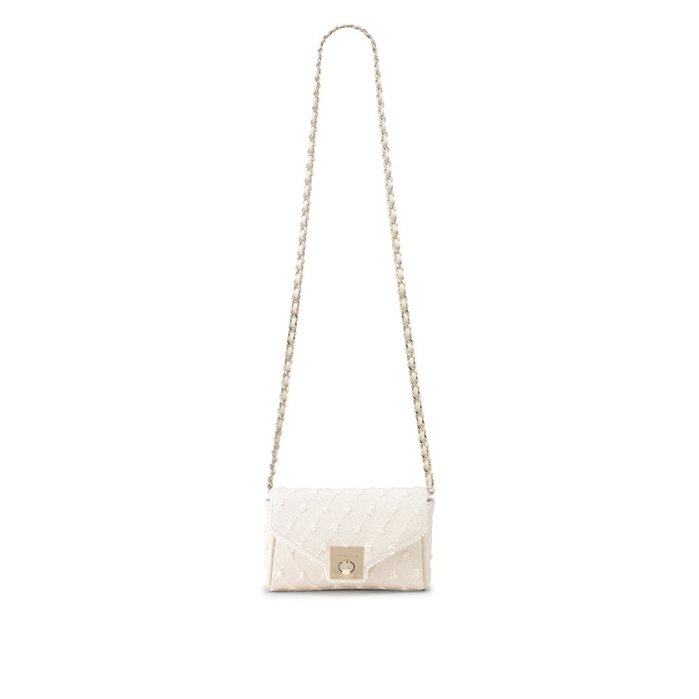 Dámské Mini Taška Russell & Bromley Promenade Chain Bílé | CZ-49817O