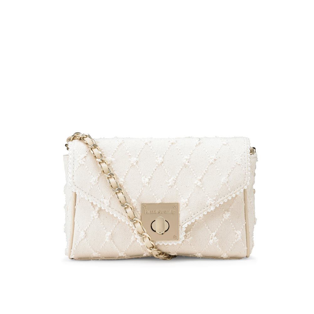 Dámské Mini Taška Russell & Bromley Promenade Chain Bílé | CZ-49817O