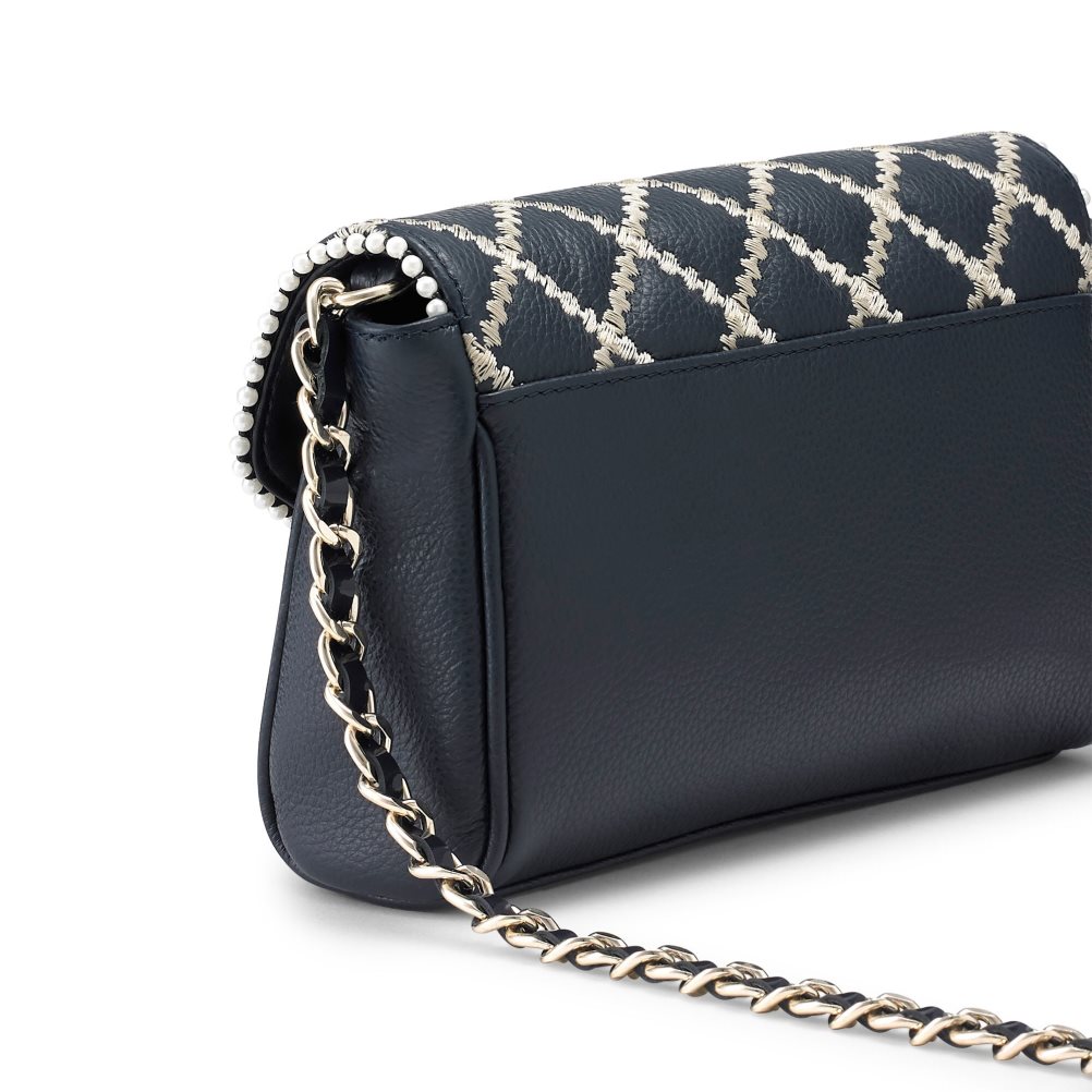 Dámské Mini Taška Russell & Bromley Promenade Chain Tmavě Blankyt | CZ-57219E
