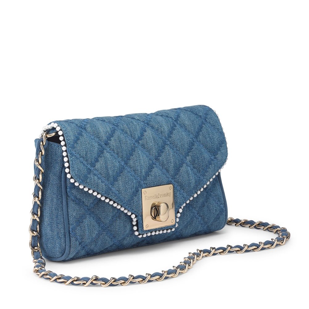 Dámské Mini Taška Russell & Bromley Promenade Chain Tmavě Blankyt | CZ-64381R